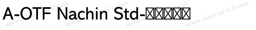 A-OTF Nachin Std字体转换